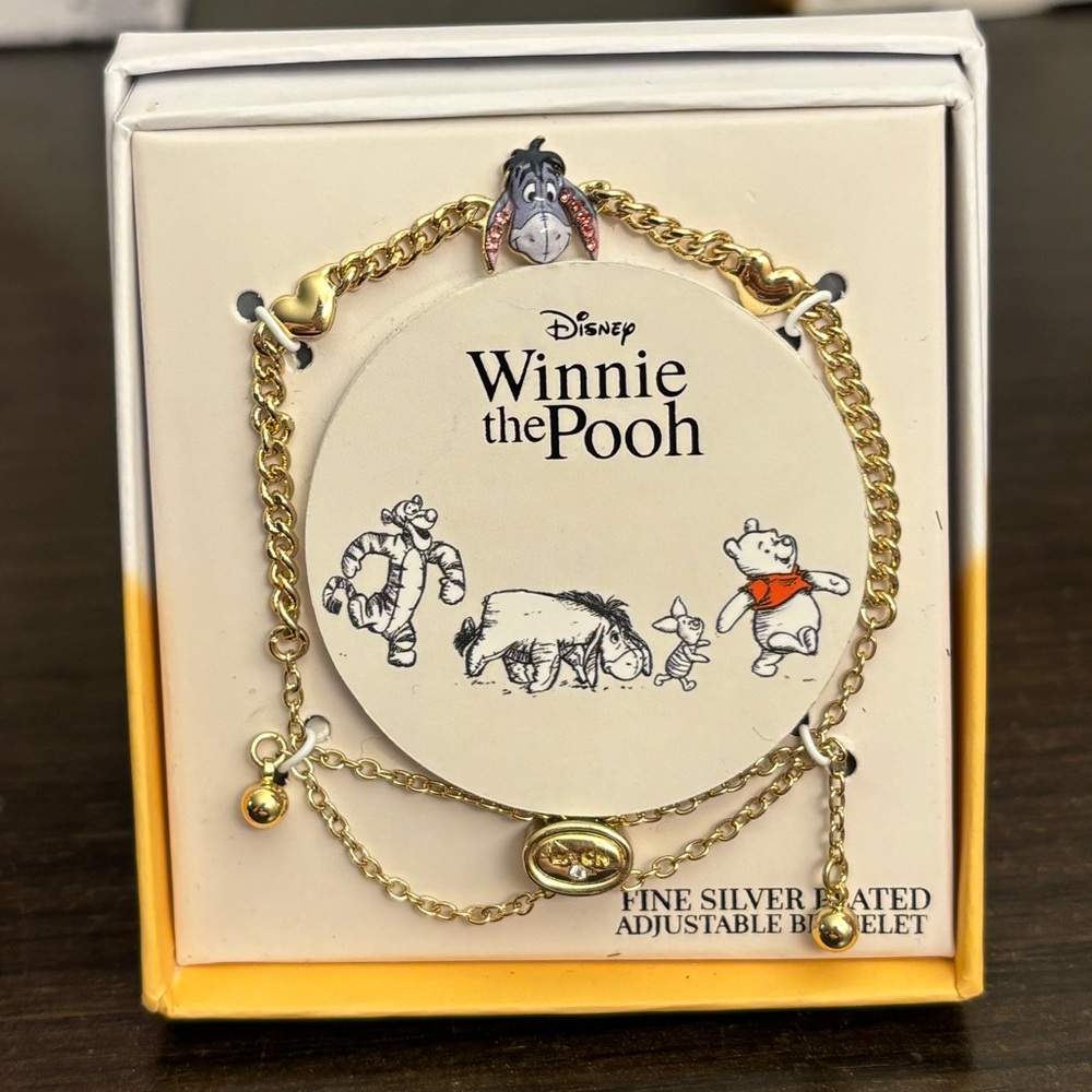 Disney Eeore Winnie the Pooh Silver Bracelet
